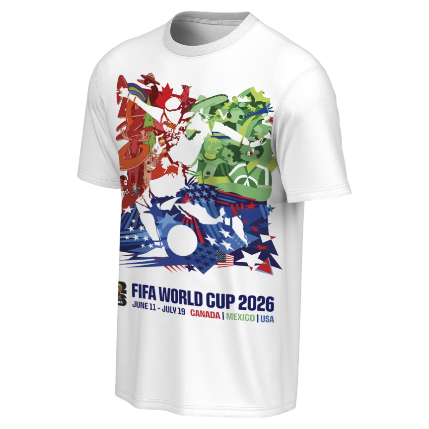 FIFA World Cup 2026 Official Poster Adult White T-Shirt