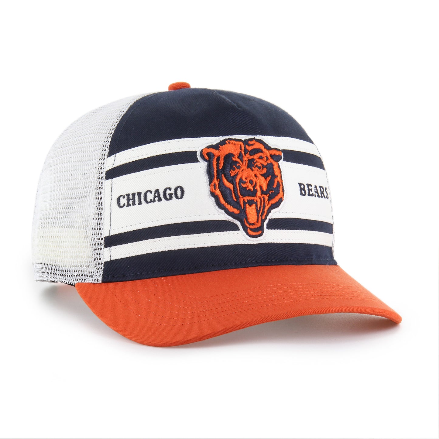 Chicago Bears '47 Striped Double Header Hitch Mesh Adjustable Hat