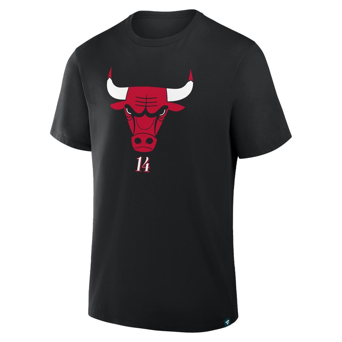 Matas Buzelis 14 Chicago Bulls Fanatics Black T-Shirt