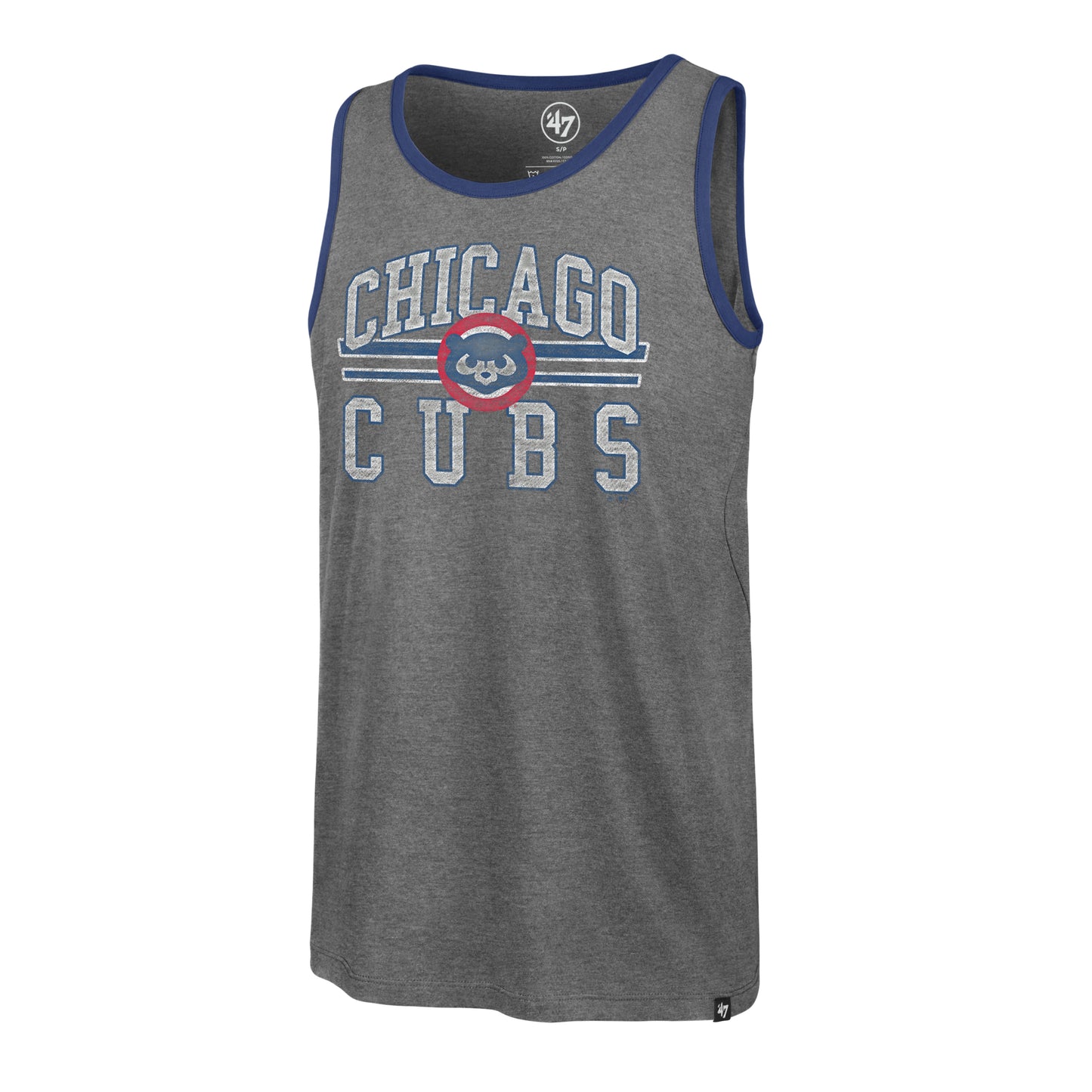 Chicago Cubs '47 Franklin Grey 1984 Upload Tank Top