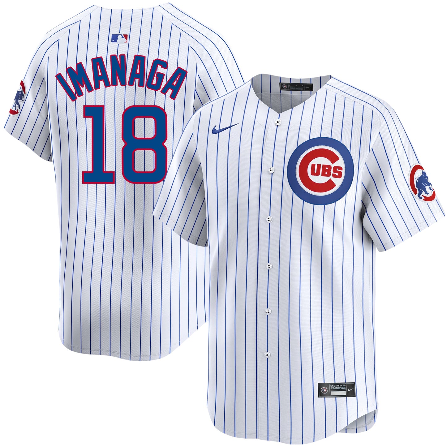 Shota Imanaga Chicago Cubs Nike White Pinstripe Home Limited Men's Jersey