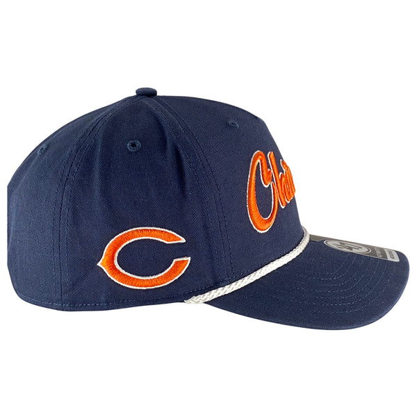 Chicago Bears 47 MVP Overhand Rope Script Navy Snapback Hat