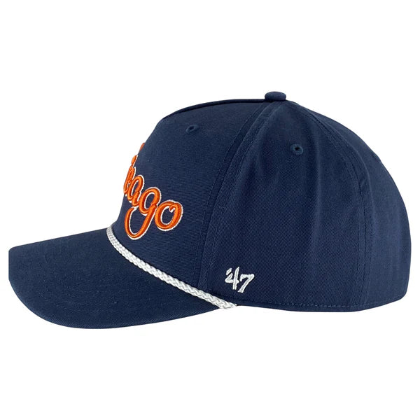 Chicago Bears 47 MVP Overhand Rope Script Navy Snapback Hat