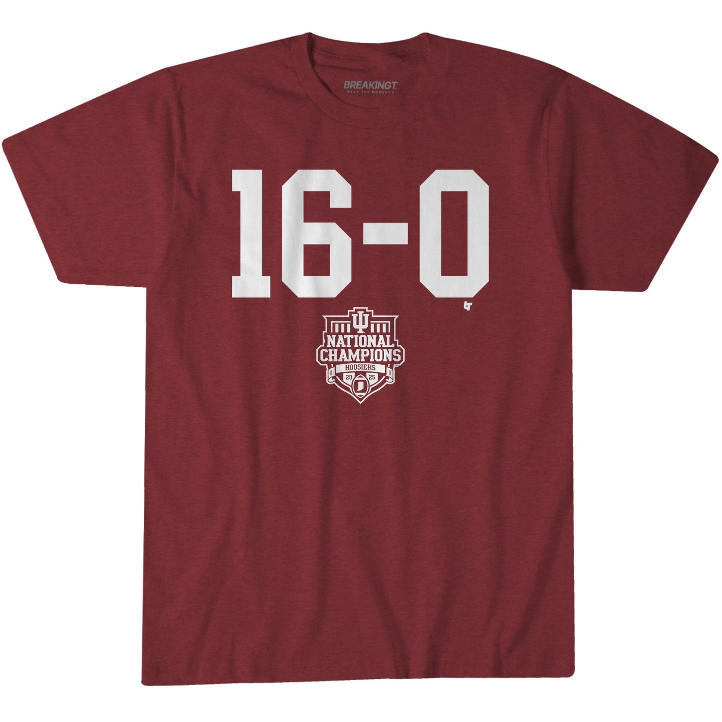 Indiana Football 16-0 2025 College Football National Champions T-Shirt