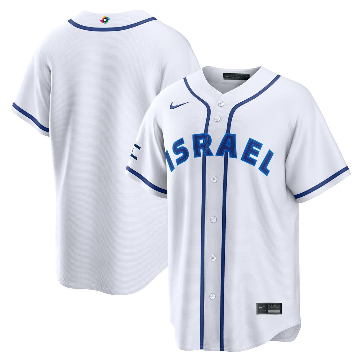 Israel World Baseball Classic 2026 Nike White Home Jersey