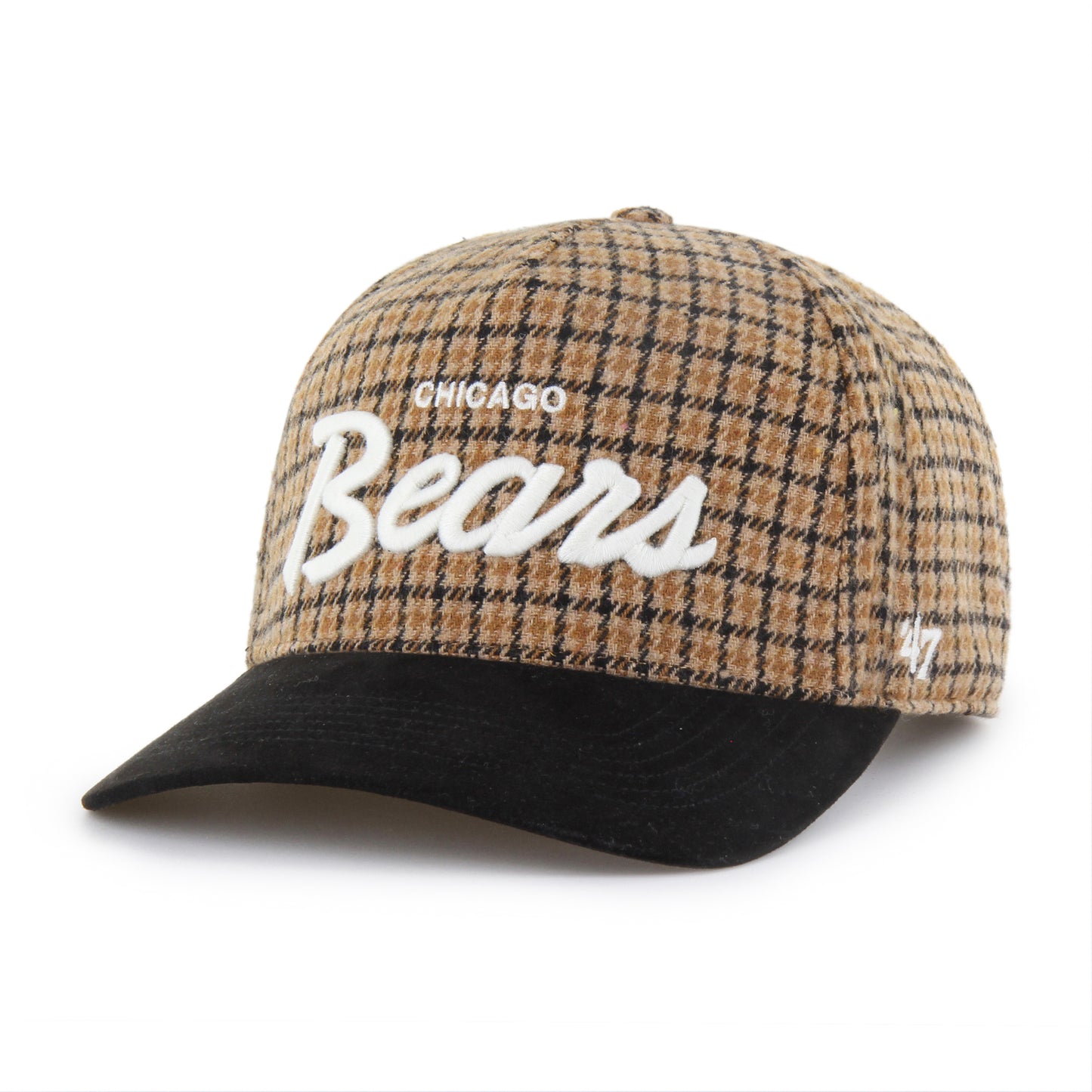 Chicago Bears Shepard Check Plaid '47 Hitch Adjustable Hat