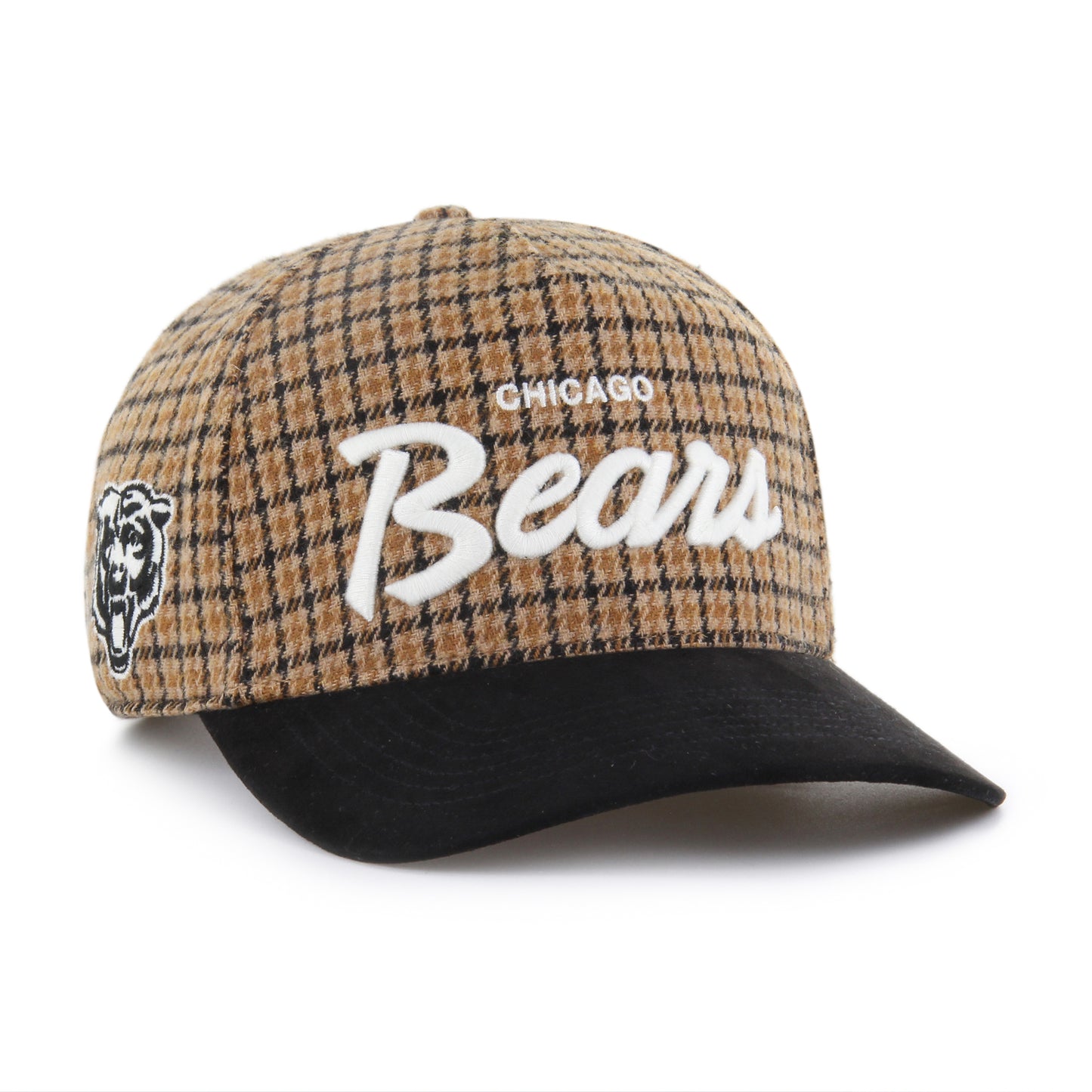 Chicago Bears Shepard Check Plaid '47 Hitch Adjustable Hat