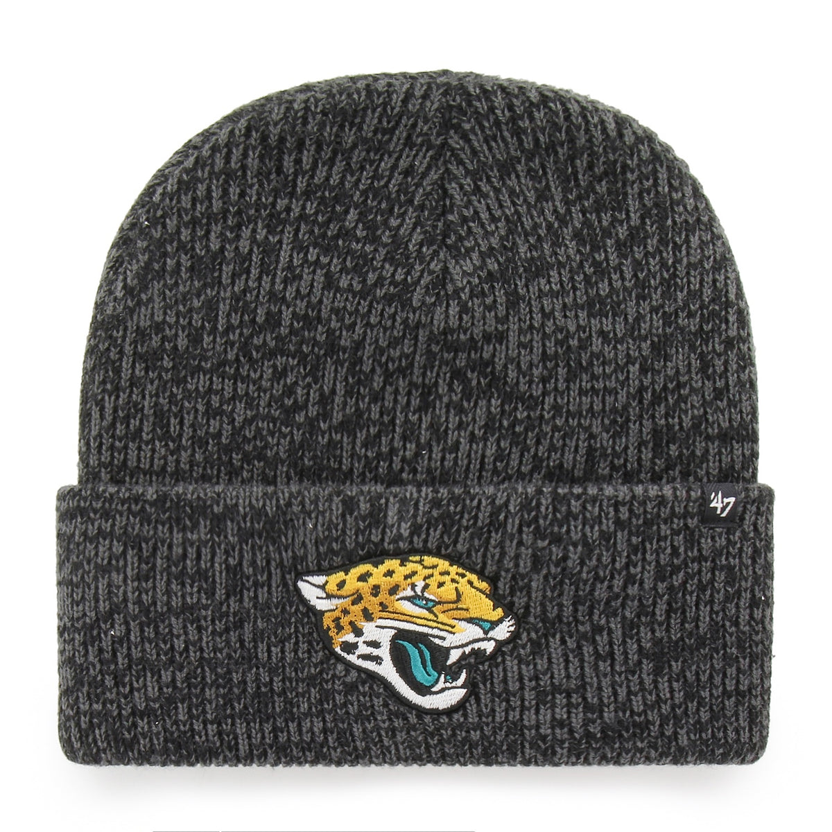Jacksonville Jaguars '47 Black Brain Freeze Cuffed Knit Hat