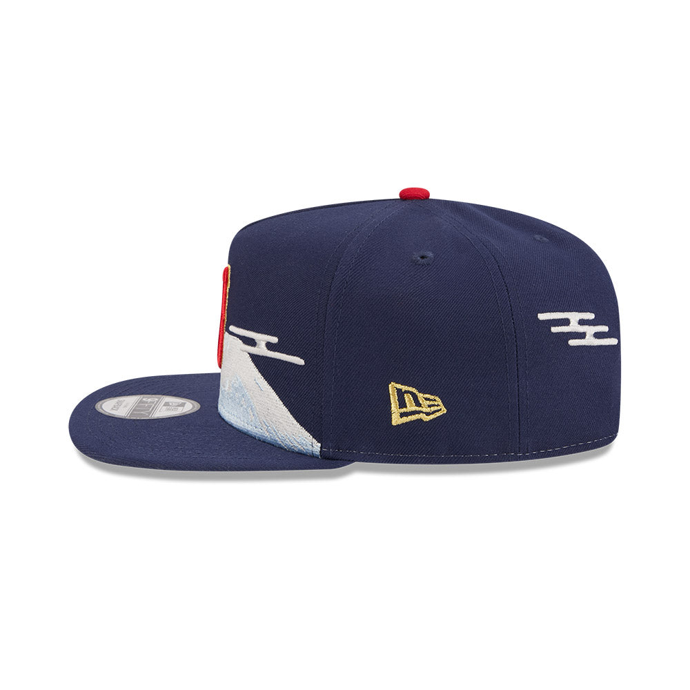 Japan World Baseball Classic 2026 New Era 9FIFTY Royal Mountain Scene A-Frame Snapback Hat