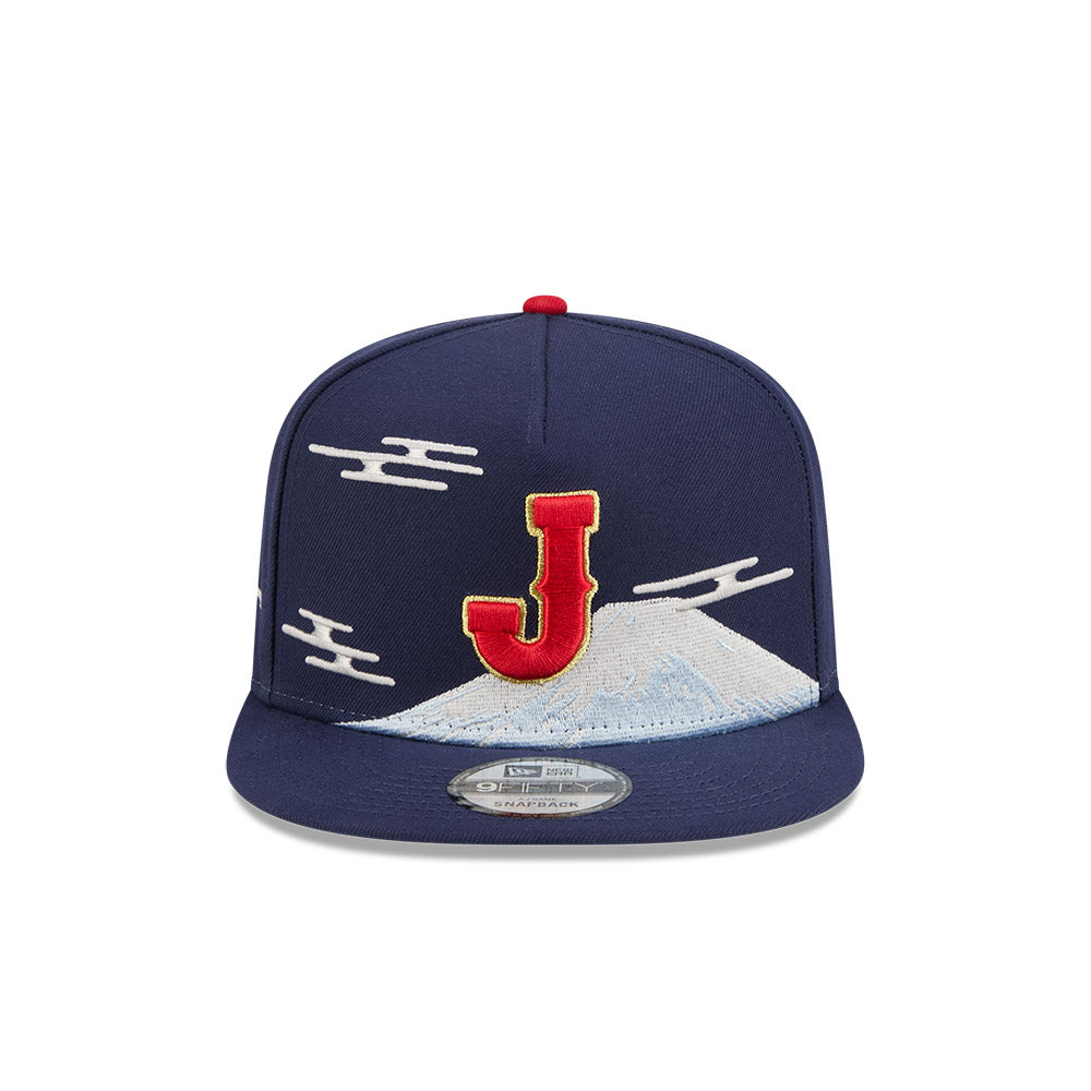 Japan World Baseball Classic 2026 New Era 9FIFTY Royal Mountain Scene A-Frame Snapback Hat