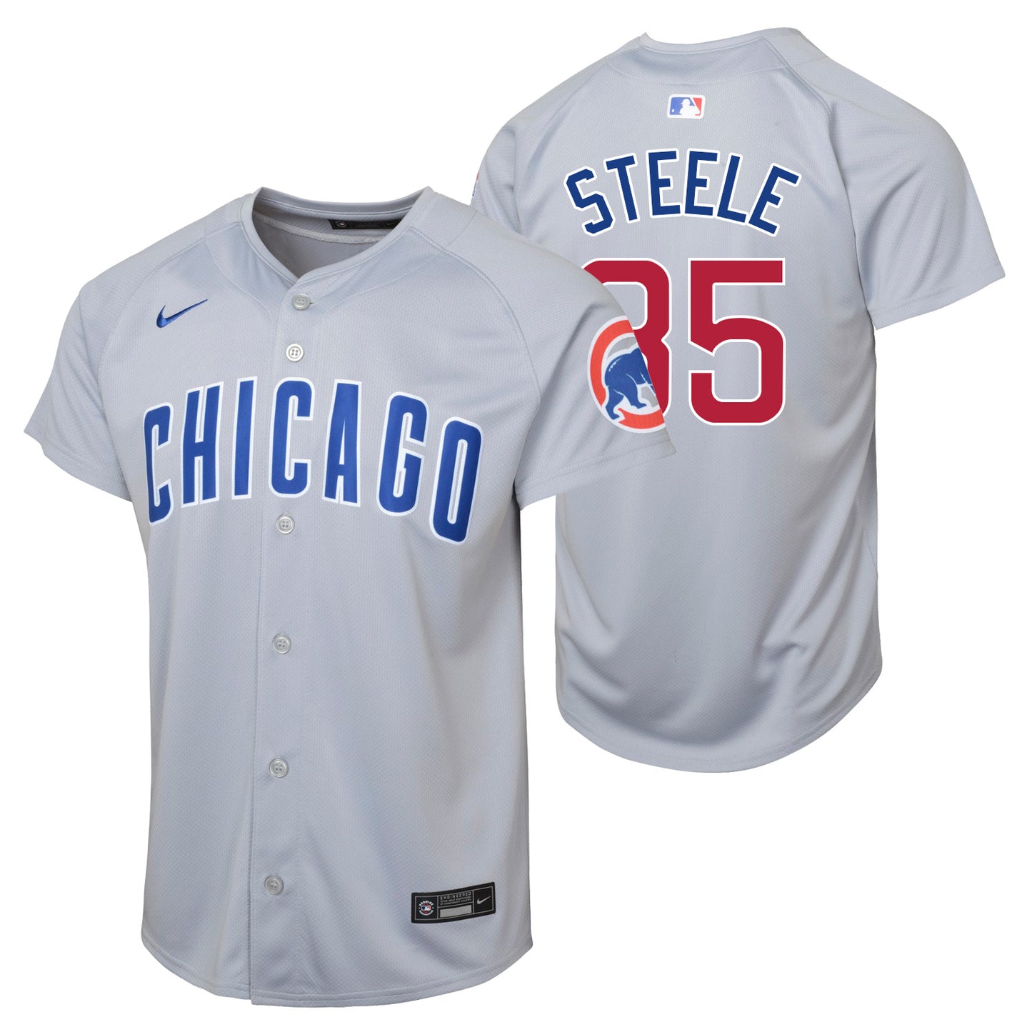Justin Steele Chicago Cubs Nike Youth Road Grey Limited Jersey