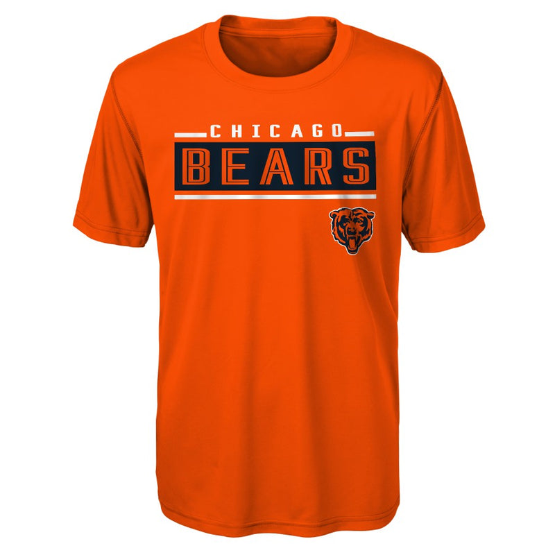 Chicago Bears Youth Orange Amped Up Performance Tee