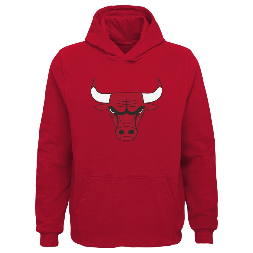 Chicago Bulls Youth Red Primary Logo Hoodie