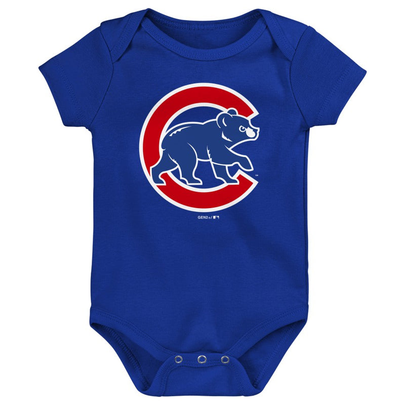 Chicago Cubs Royal Crawl Bear Creeper Baby Onesie