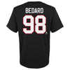 Connor Bedard Chicago Blackhawks Youth Black T-Shirt