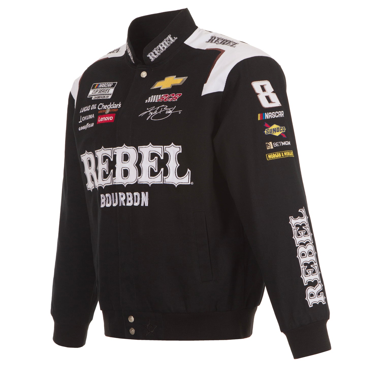 Kyle Busch 8 Rebel Bourbon Nascar Twill Jacket