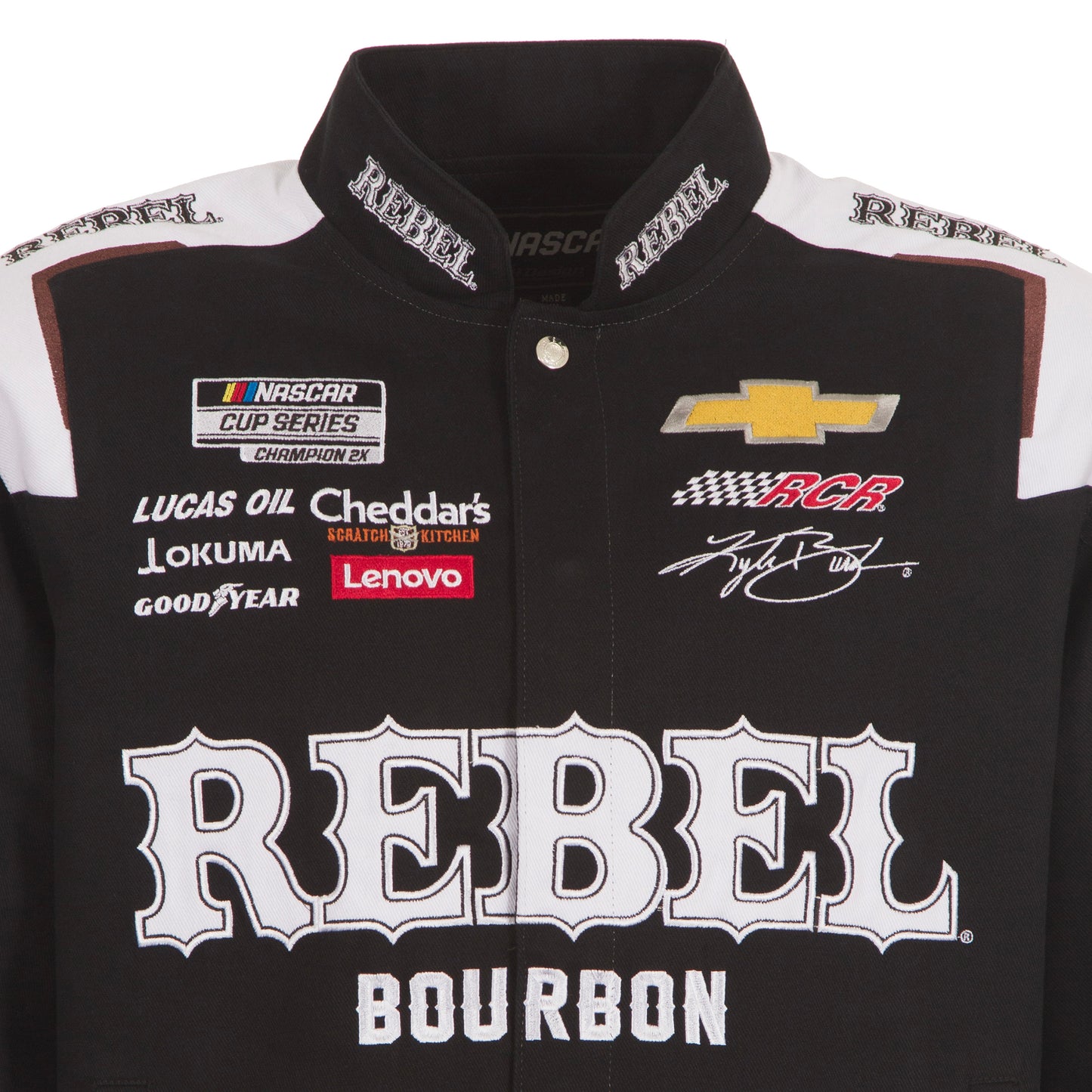 Kyle Busch 8 Rebel Bourbon Nascar Twill Jacket