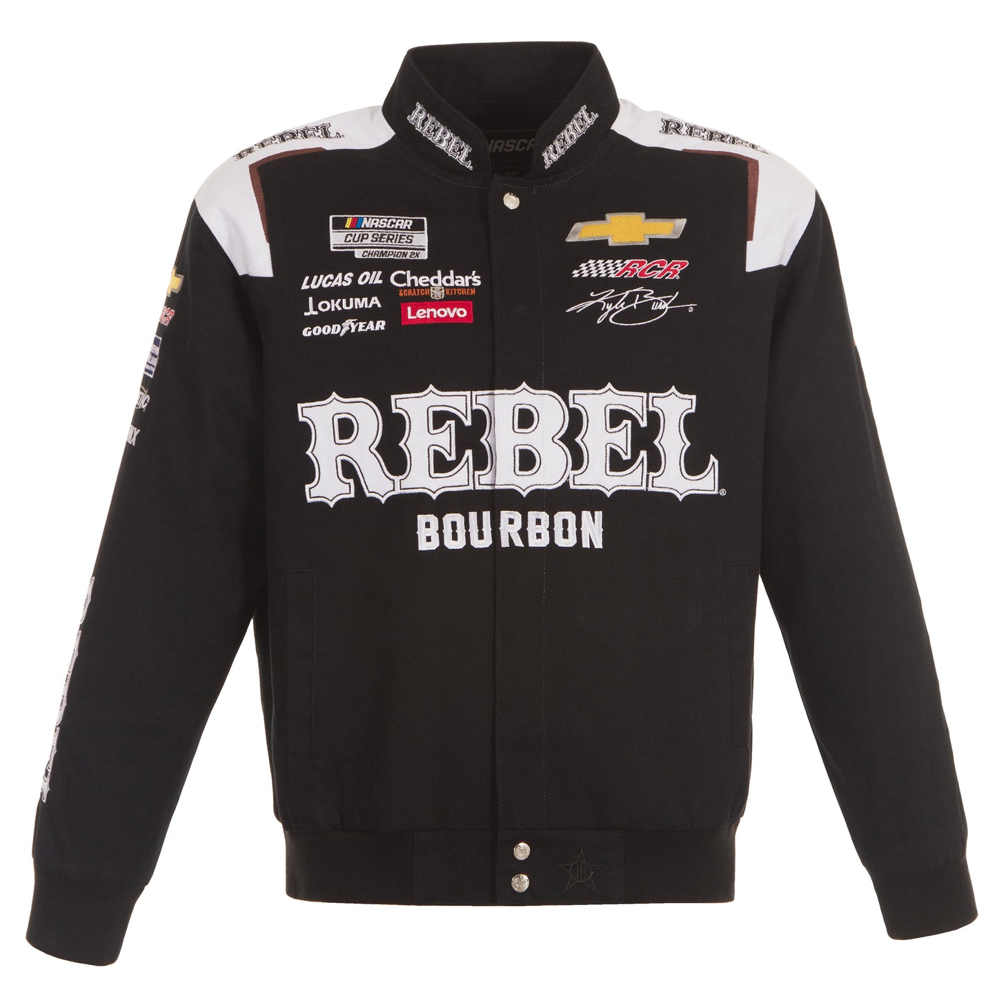 Kyle Busch 8 Rebel Bourbon Nascar Twill Jacket