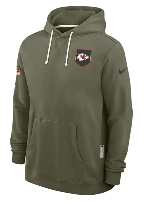 Kansas City Chiefs Nike Men's 2025 Salute To Service Sideline Hoodie