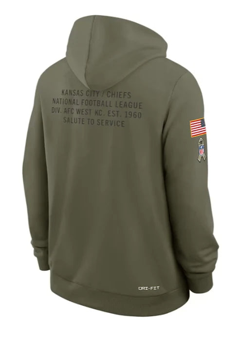Kansas City Chiefs Nike Men's 2025 Salute To Service Sideline Hoodie