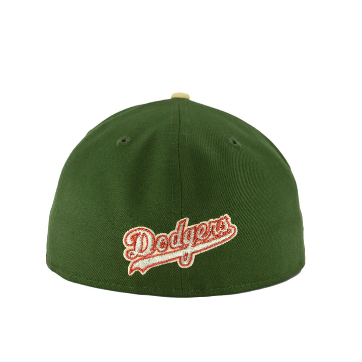 Los Angeles Dodgers Rifle Green/Vegas Gold Jackie Robinson New Era 59FIFTY Fitted Hat 7 7/8