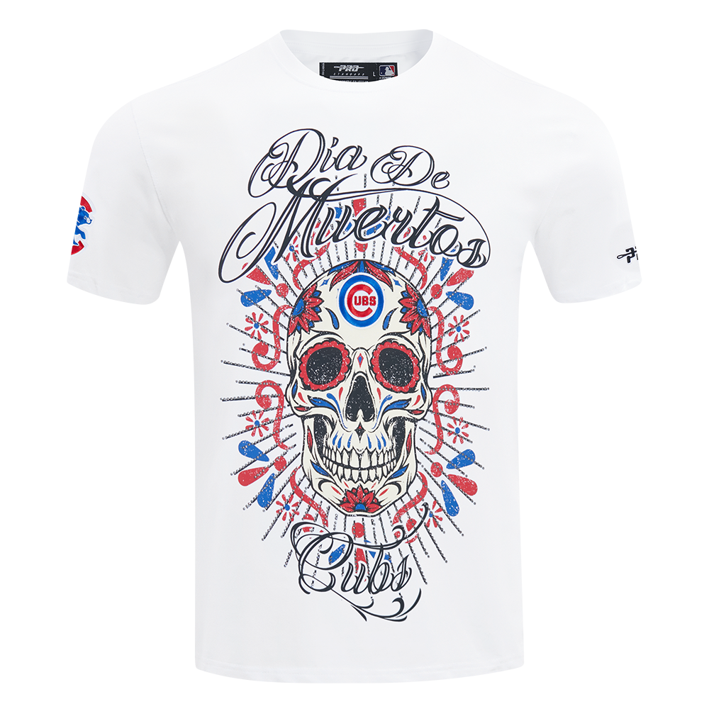 Chicago Cubs Pro Standard White Dia De Muertos Eternal Skull Tee