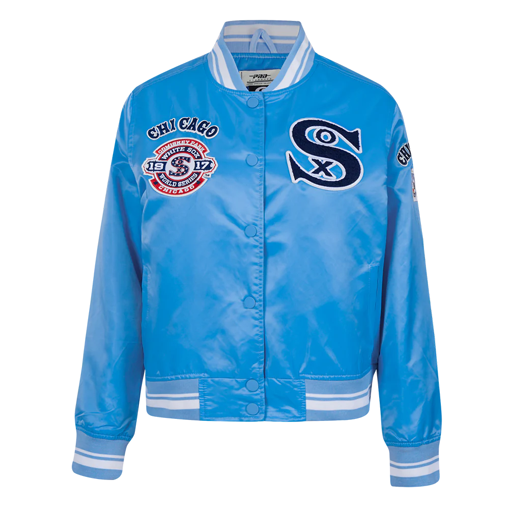 Chicago White Sox Retro Classic Blue Satin Jacket