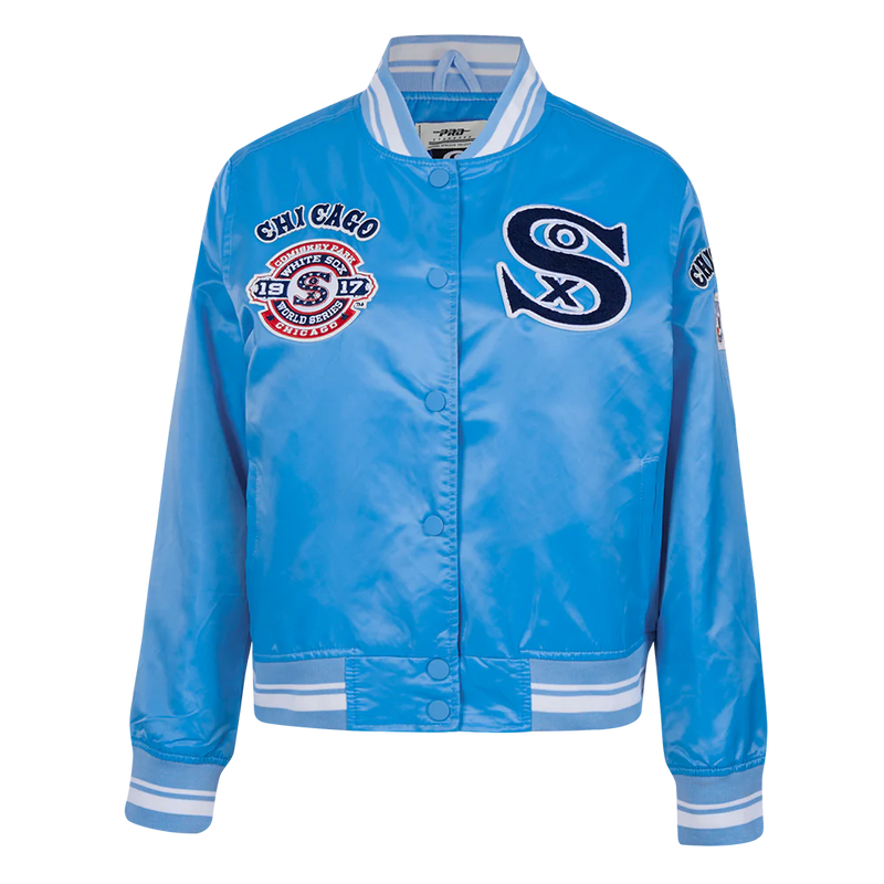 Chicago White Sox Retro Classic Blue Satin Jacket