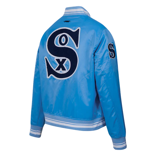 Chicago White Sox Retro Classic Blue Satin Jacket