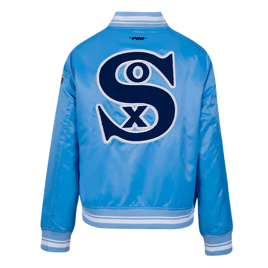 Chicago White Sox Retro Classic Blue Satin Jacket