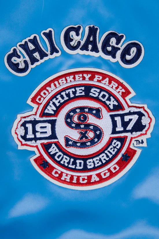 Chicago White Sox Retro Classic Blue Satin Jacket