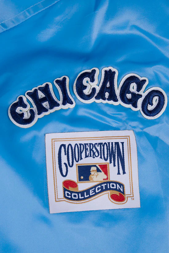 Chicago White Sox Retro Classic Blue Satin Jacket