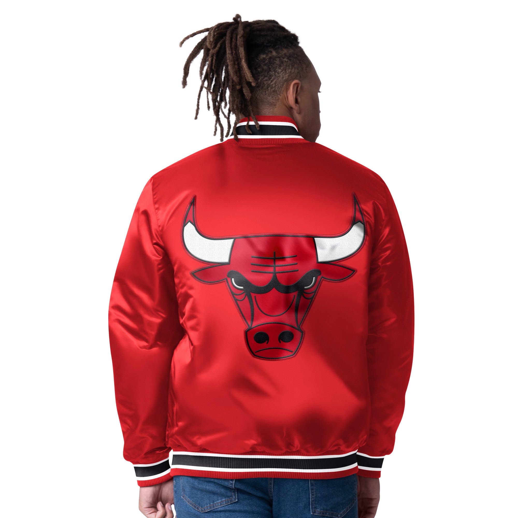 Chicago bulls good reversible varsity jacket with matching hat