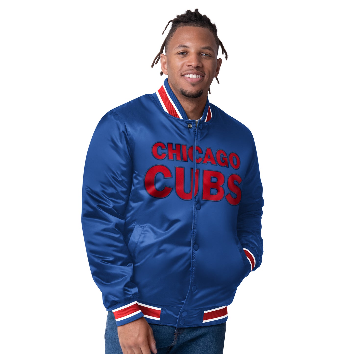 Chicago Cubs Starter Closer Reversible Varsity Jacket