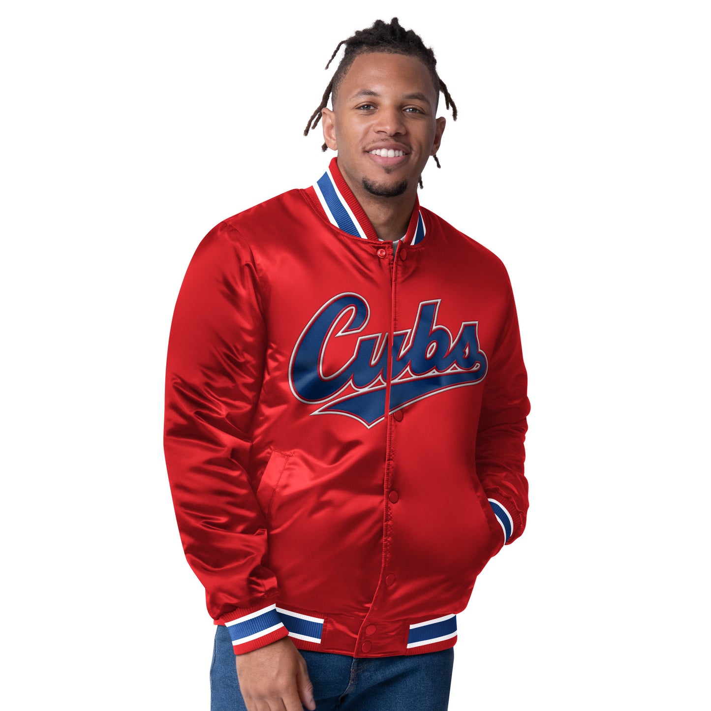 Chicago Cubs Starter Closer Reversible Varsity Jacket