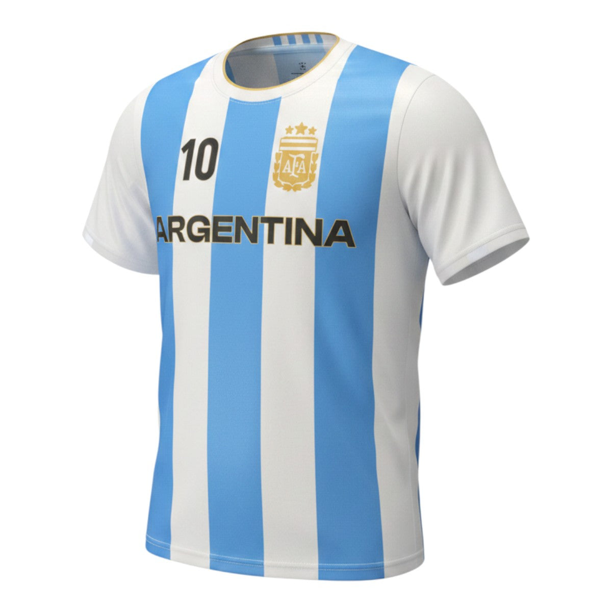 Lionel Messi FIFA World Cup 2026 Argentina Striped Game Day Poly Shirt