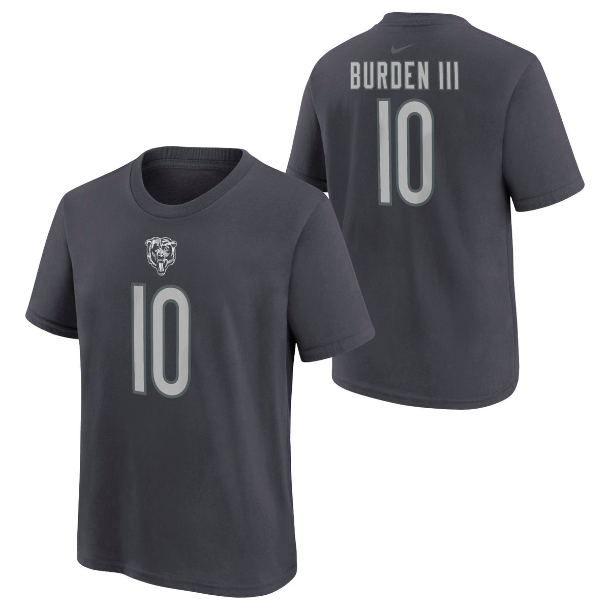 Luther Burden III Chicago Bears Nike Youth Anthracite T-Shirt
