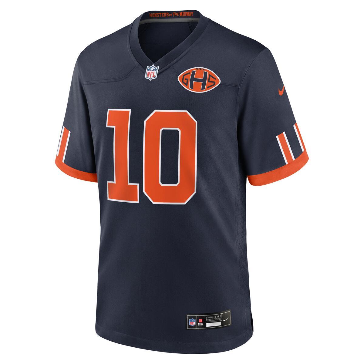 Luther Burden III #10 Chicago Bears Rivalry Nike Game Jersey