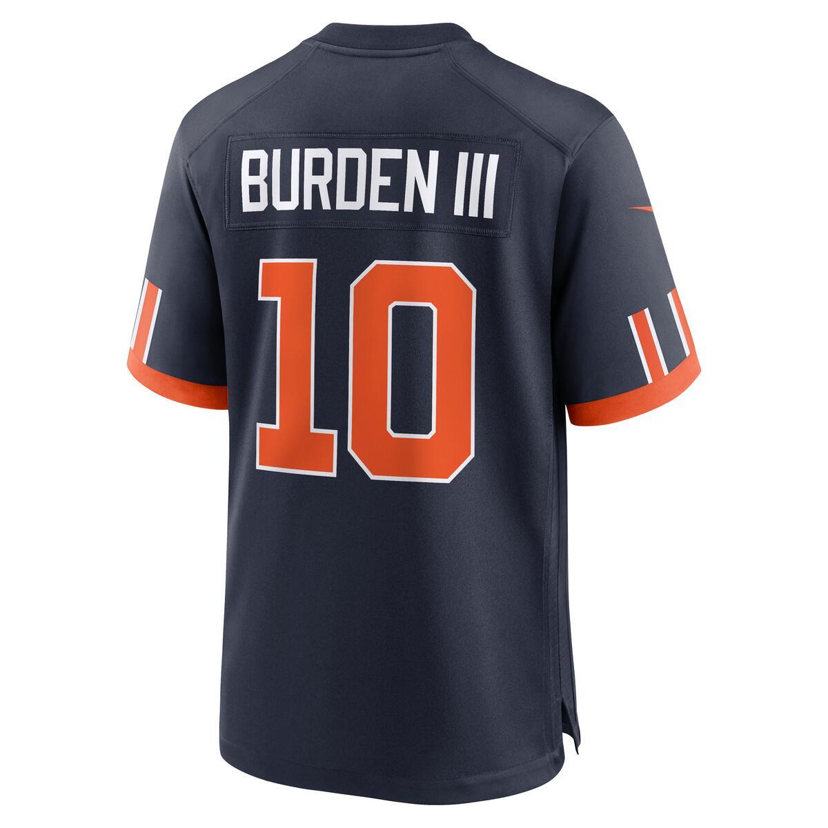 Luther Burden III #10 Chicago Bears Rivalry Nike Game Jersey