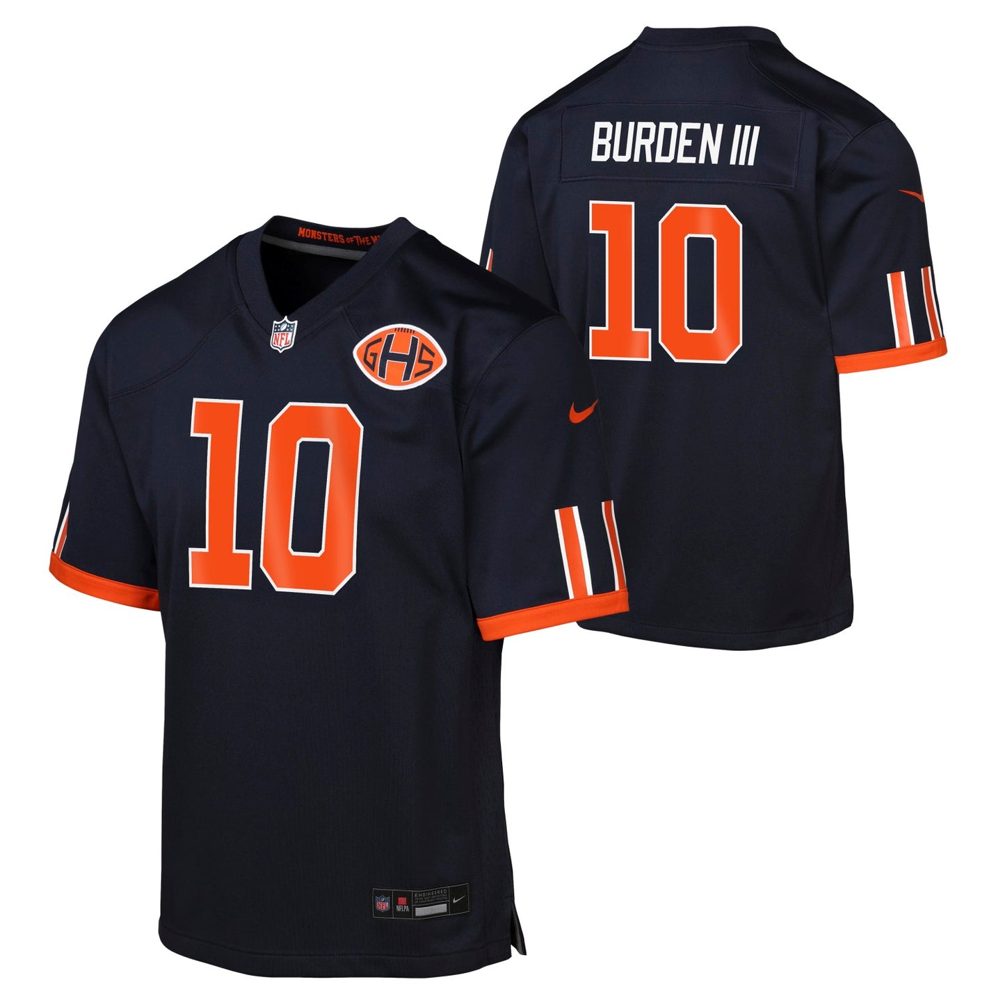 Luther Burden III #10 Chicago Bears Rivalry Nike Youth Jersey