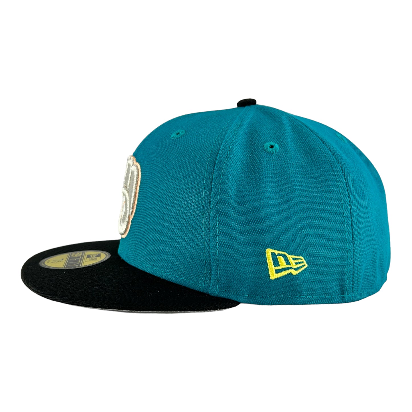 Milwaukee Brewers Teal/Black/Grey UV New Era 59FIFTY Fitted Hat