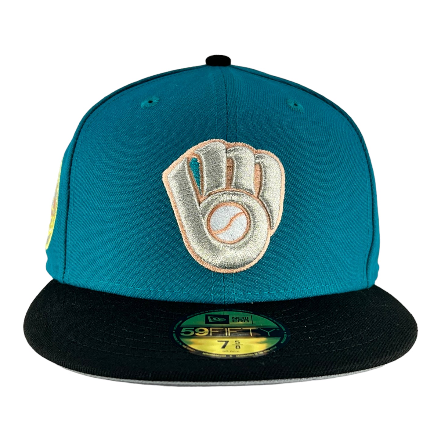 Milwaukee Brewers Teal/Black/Grey UV New Era 59FIFTY Fitted Hat