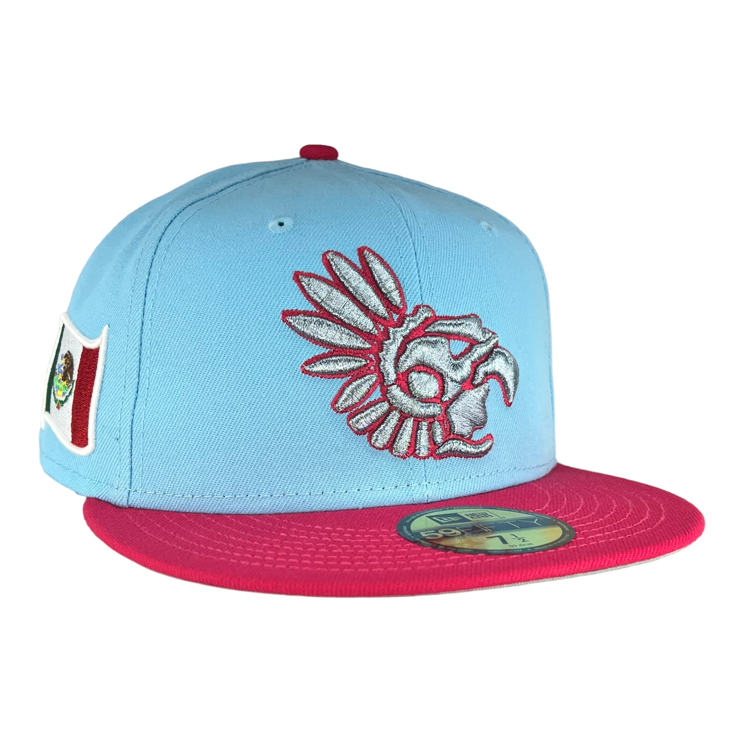 Mexico Aztec Bright Rose New Era 59FIFTY Fitted Hat 6 5/8
