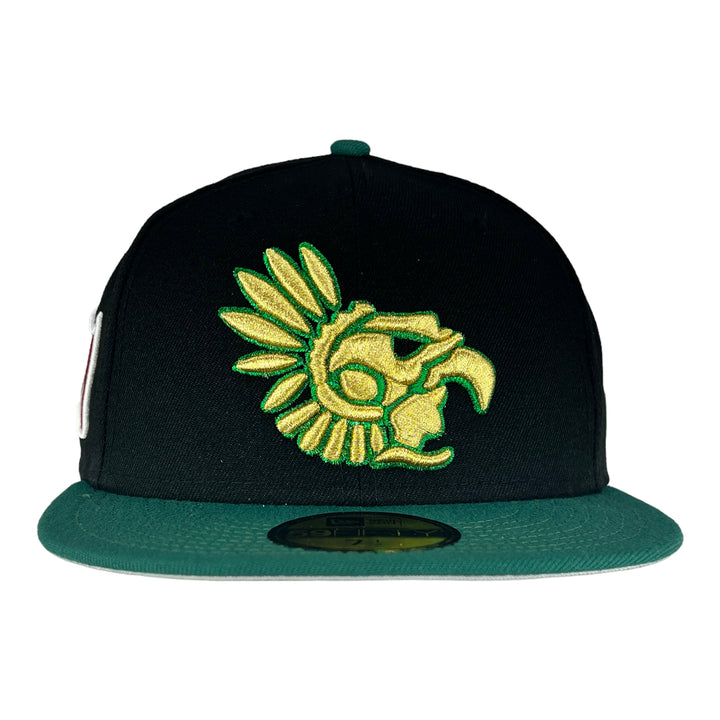 Mexico Quetzalcoatl Chrome New Era 59FIFTY Fitted Hat - Clark Street Sports