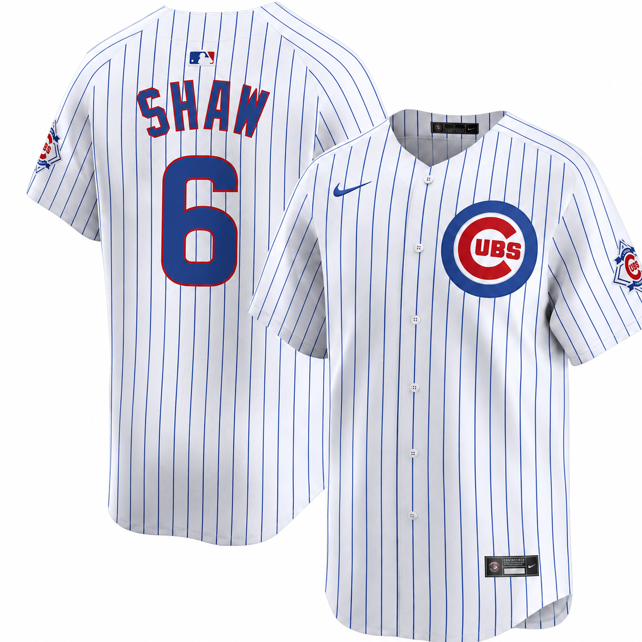 Matt Shaw Chicago Cubs Nike Youth 150th Anniversary Homerun Pinstripe Jersey