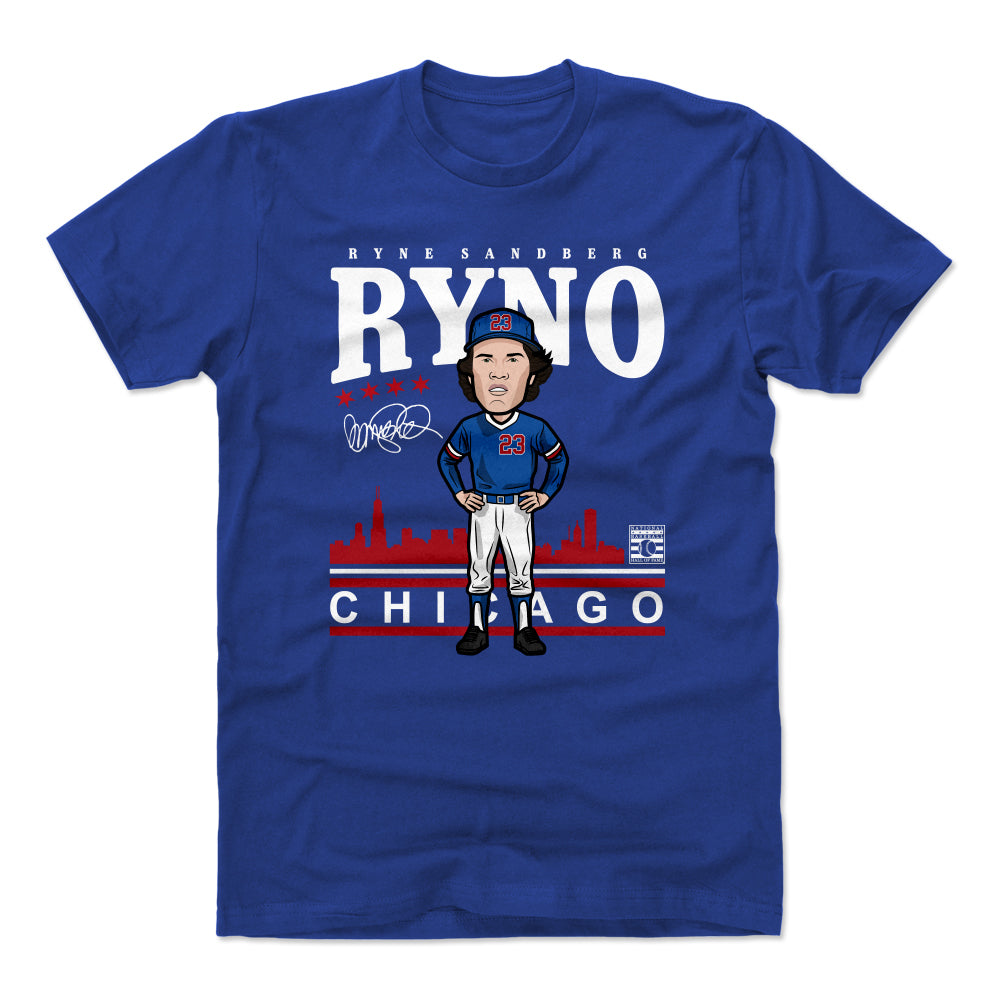 Blue Ryne Technology Ryne Sandberg Toon WHT – Clark Street Sports