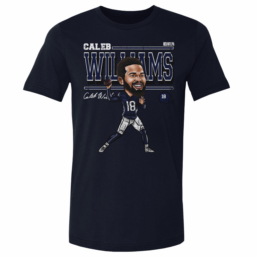Caleb Williams Chicago Cartoon WHT