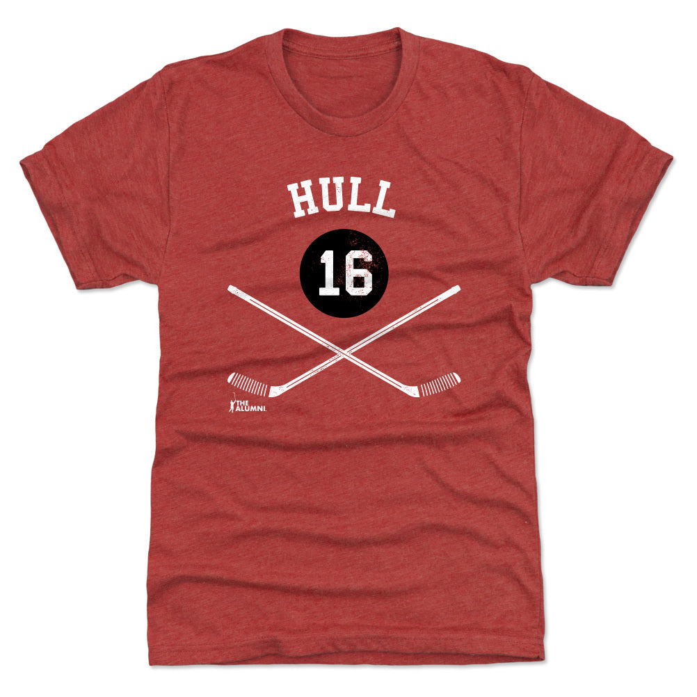 Bobby Hull Chicago 16 Sticks WHT