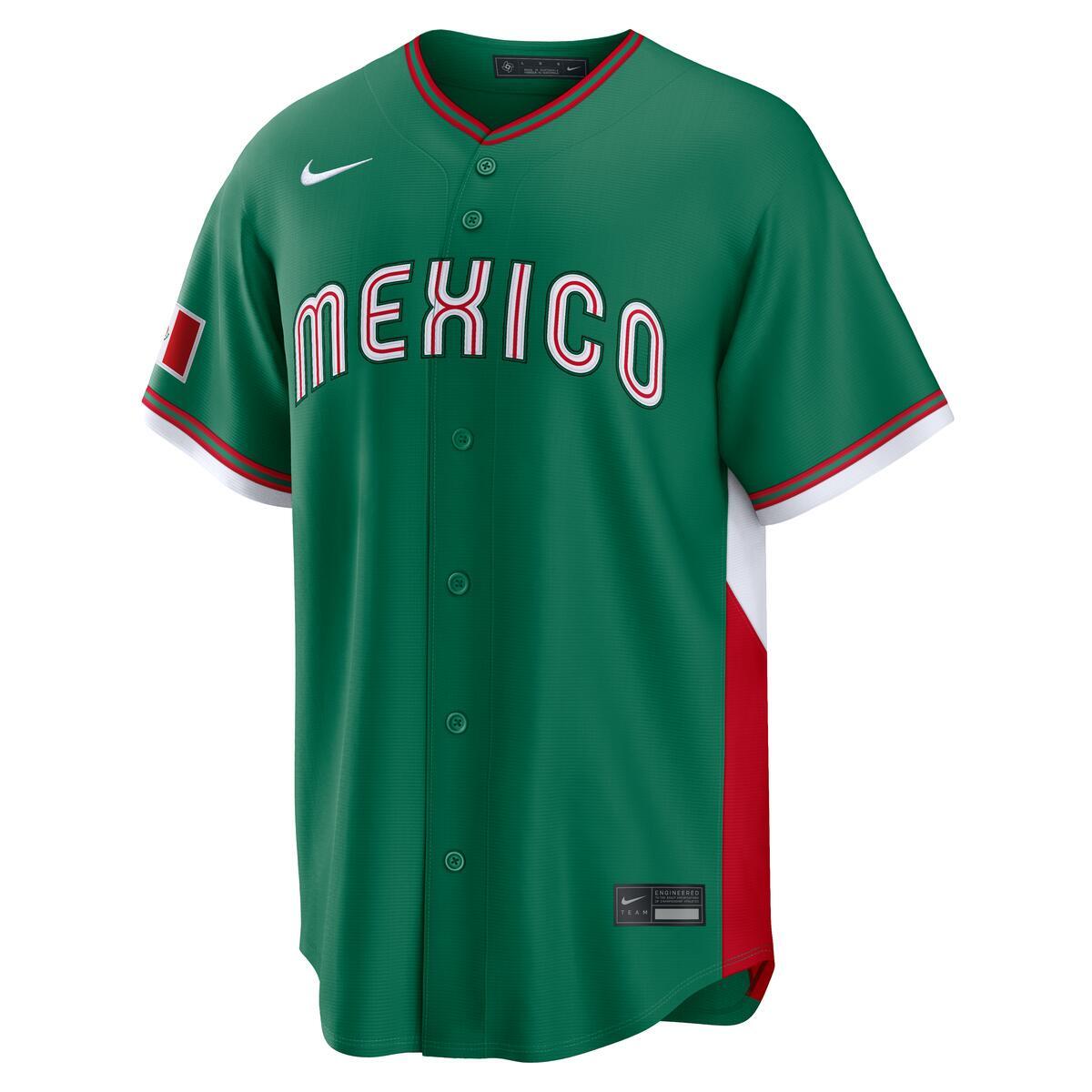 Mexico World Baseball Classic 2026 Nike Green Road Jersey