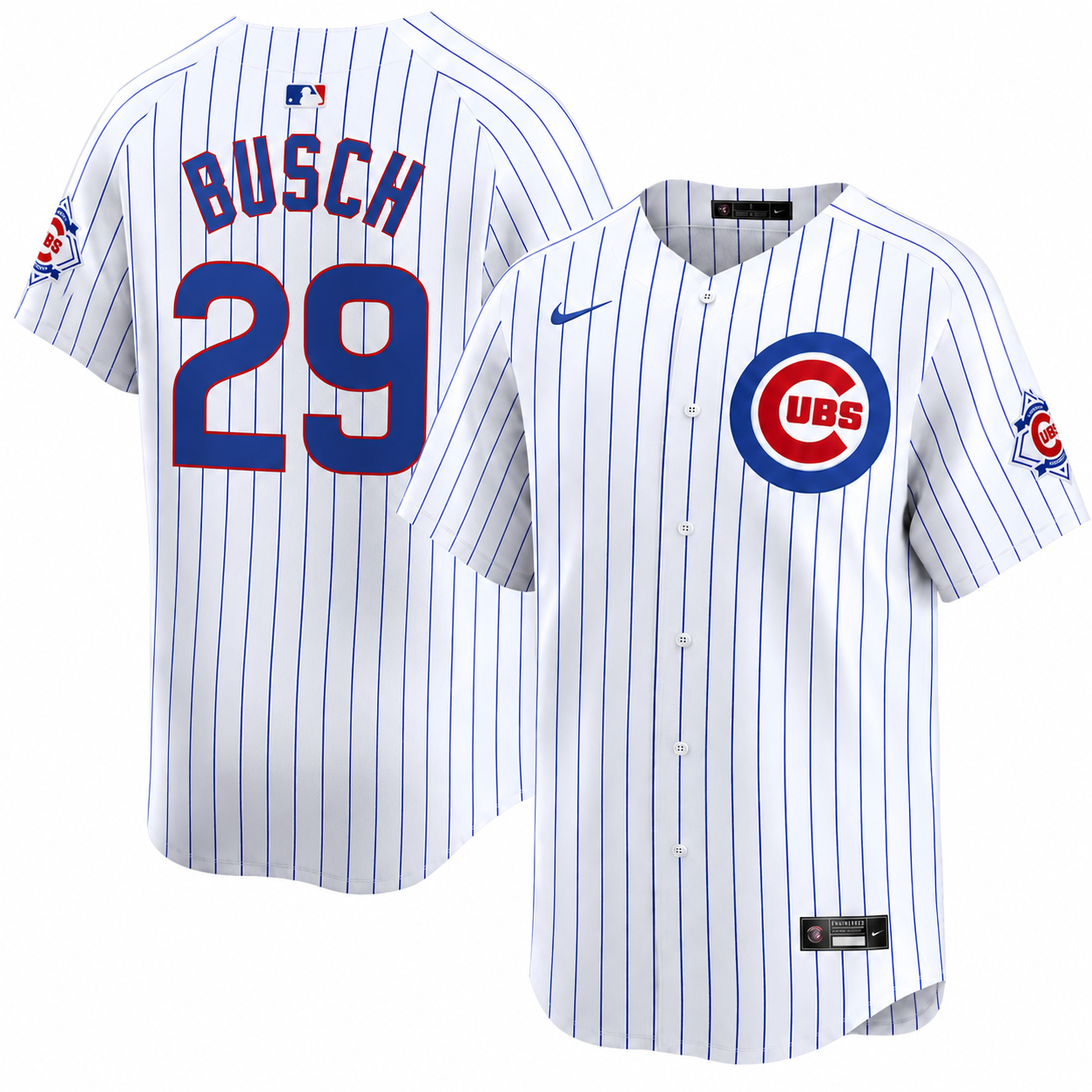 Michael Busch Chicago Cubs Nike Youth 150th Anniversary Homerun Pinstripe Jersey